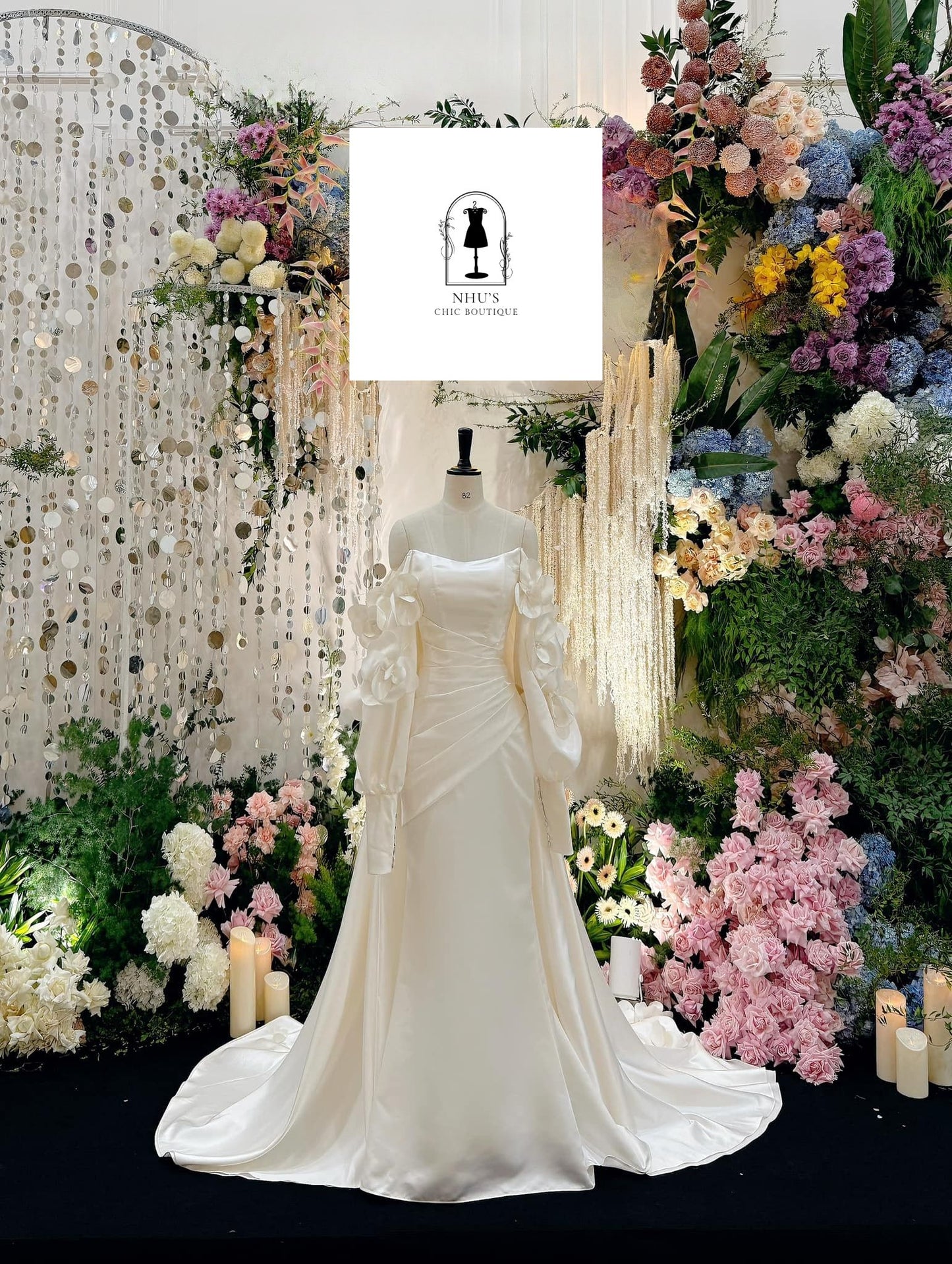 WD001 - Ethereal Blossom Wedding Dress