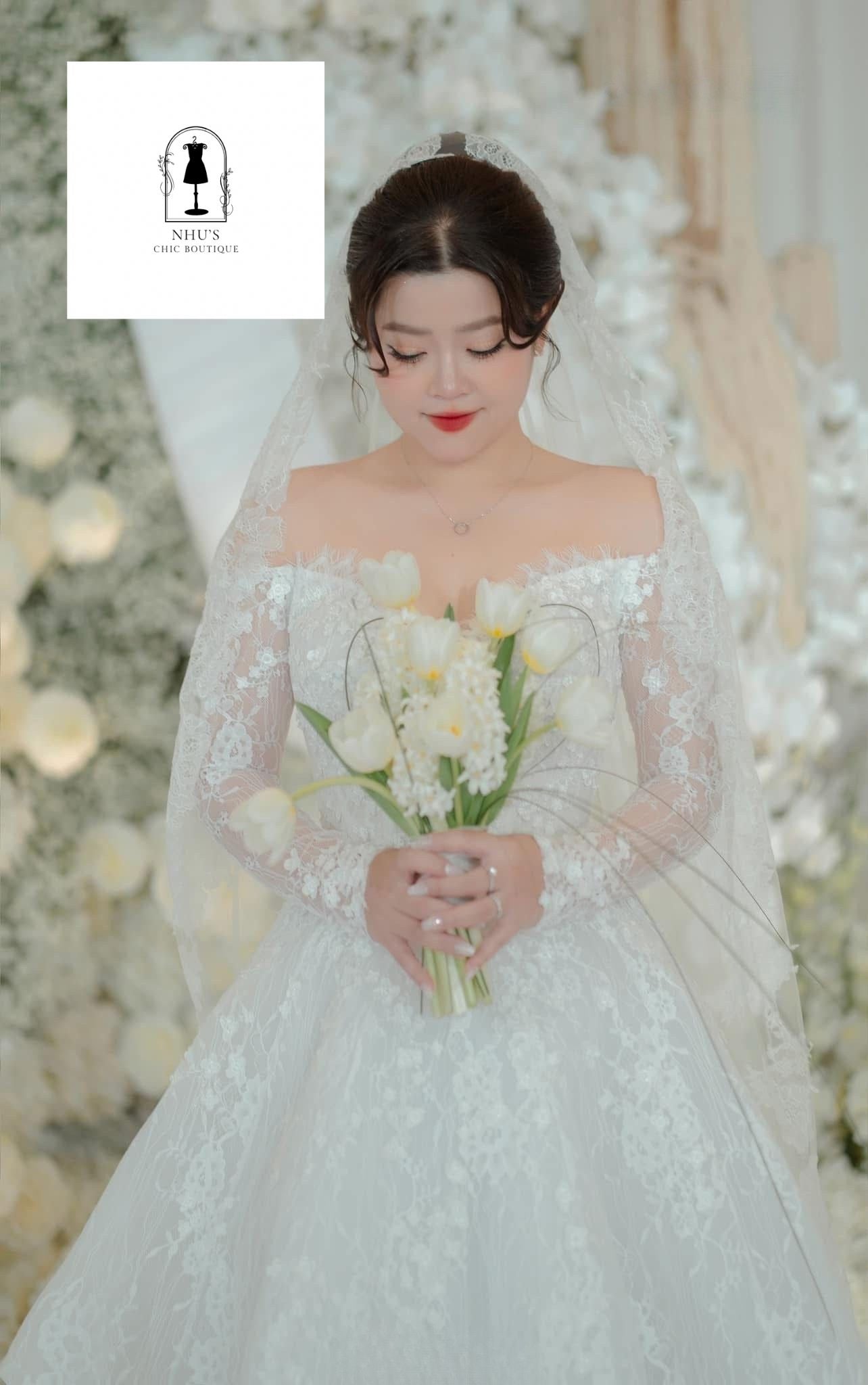 WD002 - Romantic Off-Shoulder A-Line