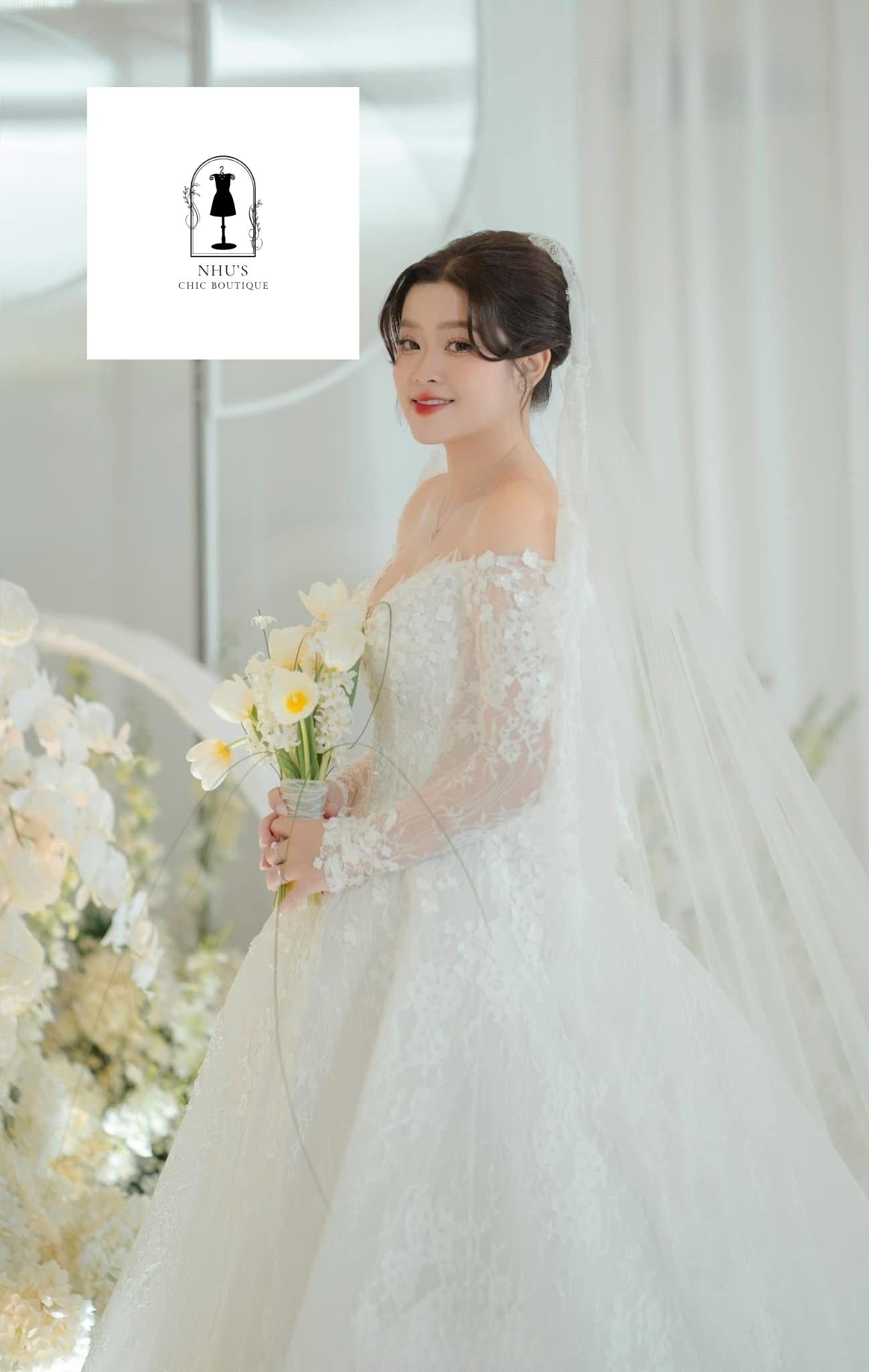 WD002 - Romantic Off-Shoulder A-Line