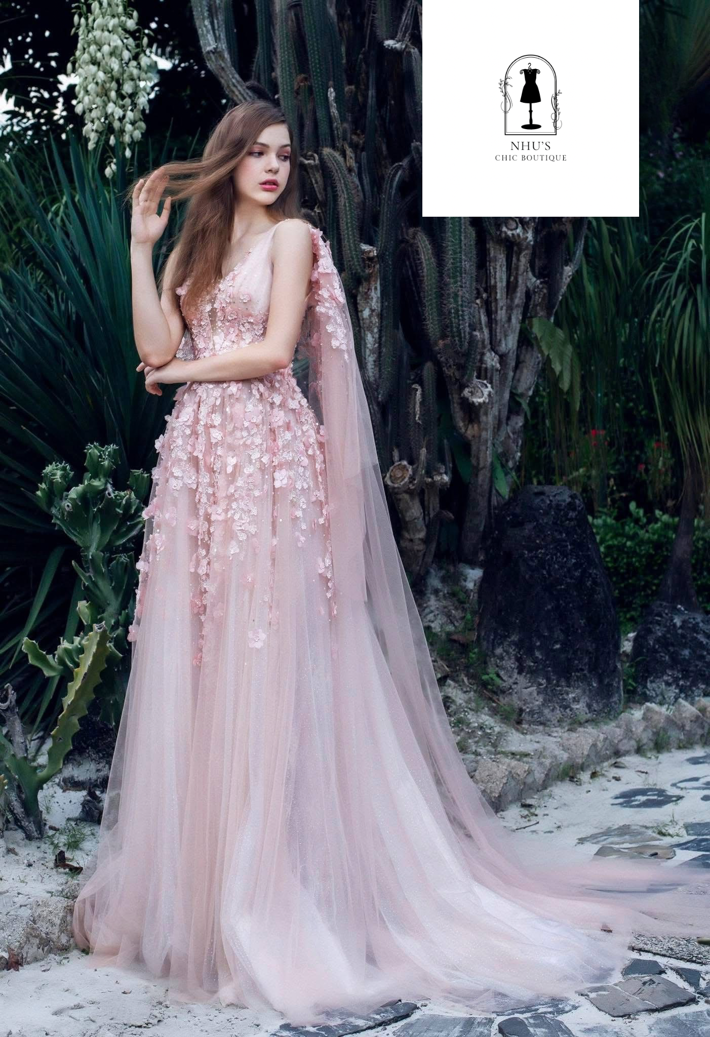 WD007 - Whispering Petals Wedding Dress