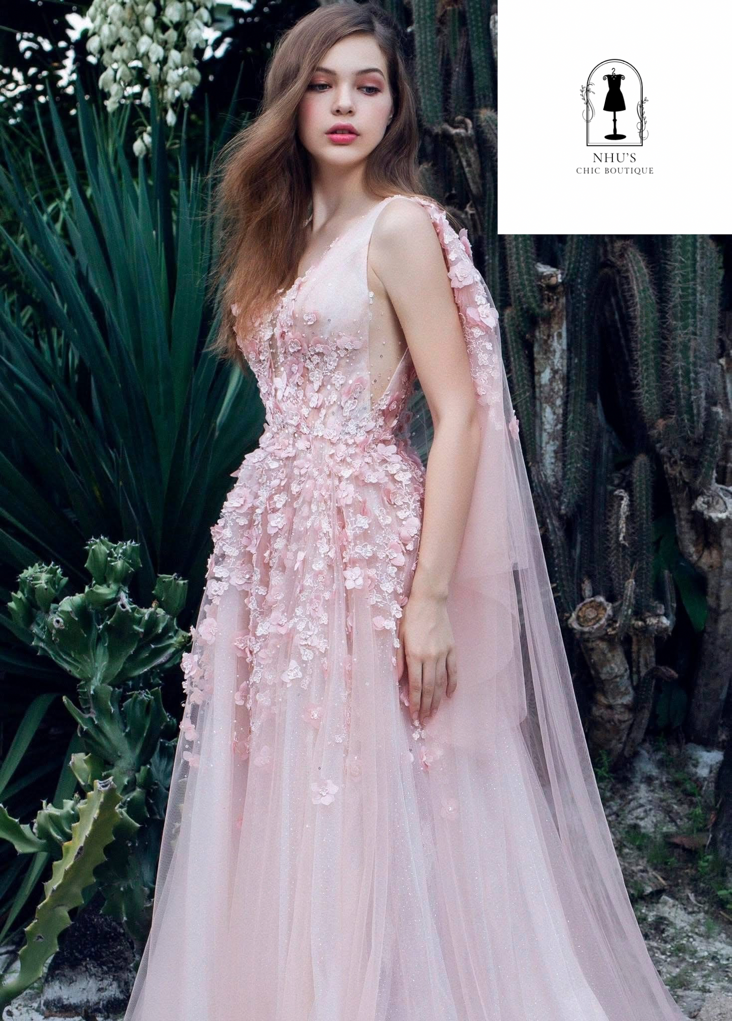 WD007 - Whispering Petals Wedding Dress