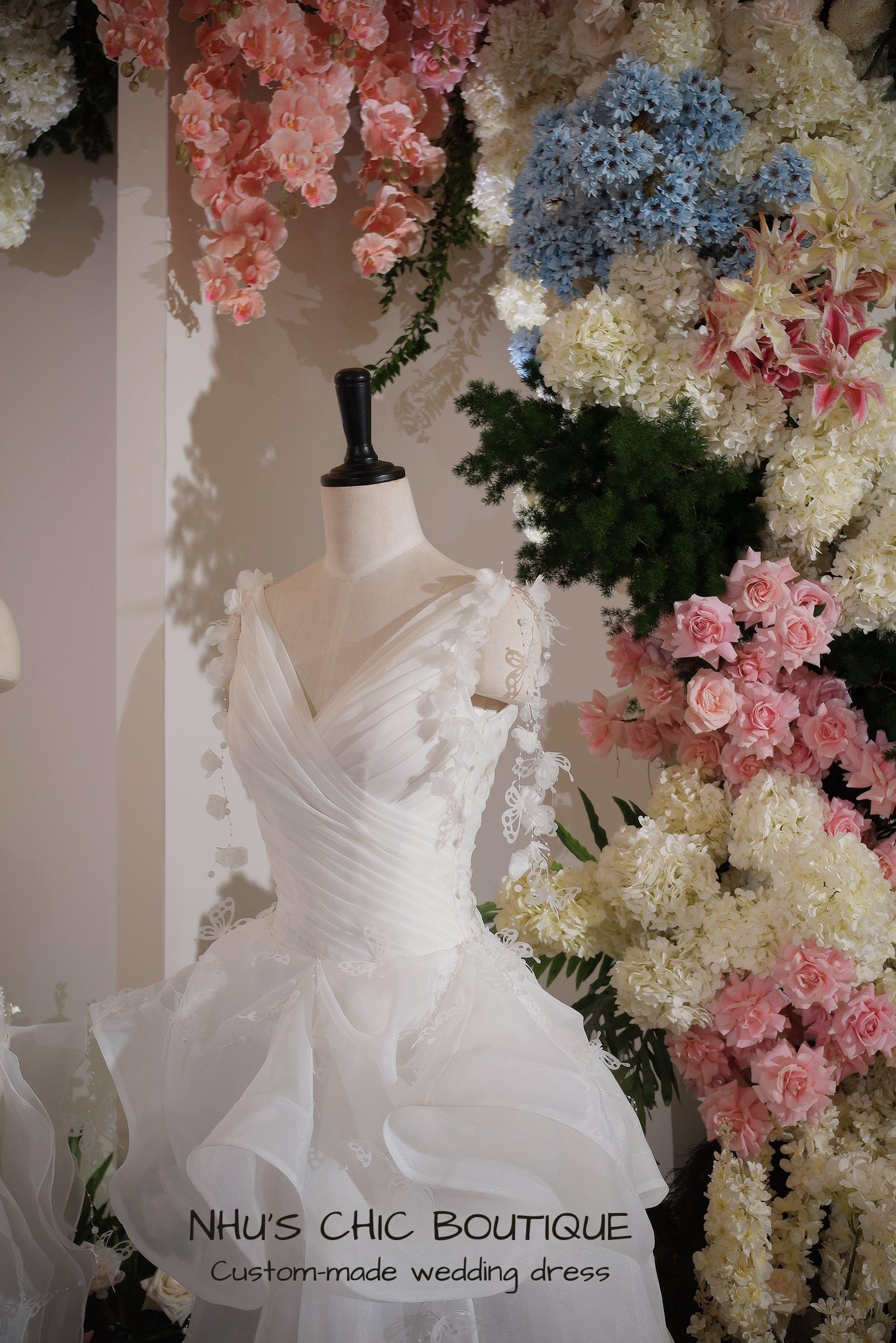 Mariposa Butterfly Wedding Dress | Custom Ruffled Bridal Gown | Nhu's Chic Boutique nhu's chic boutique Mariposa Butterfly Wedding Dress | Custom Ruffled Bridal Gown | Nhu's Chic Boutique nhu's chic boutique