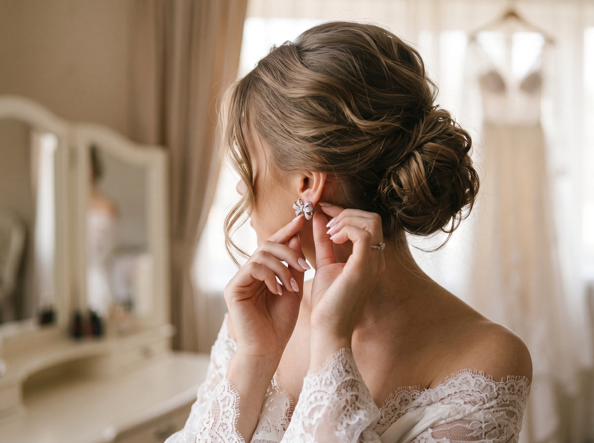Ribbon Bow Earrings