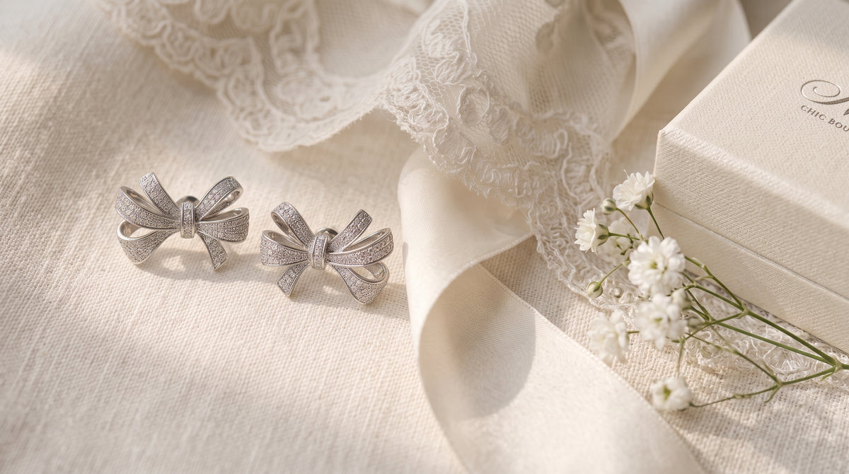 Ribbon Bow Earrings