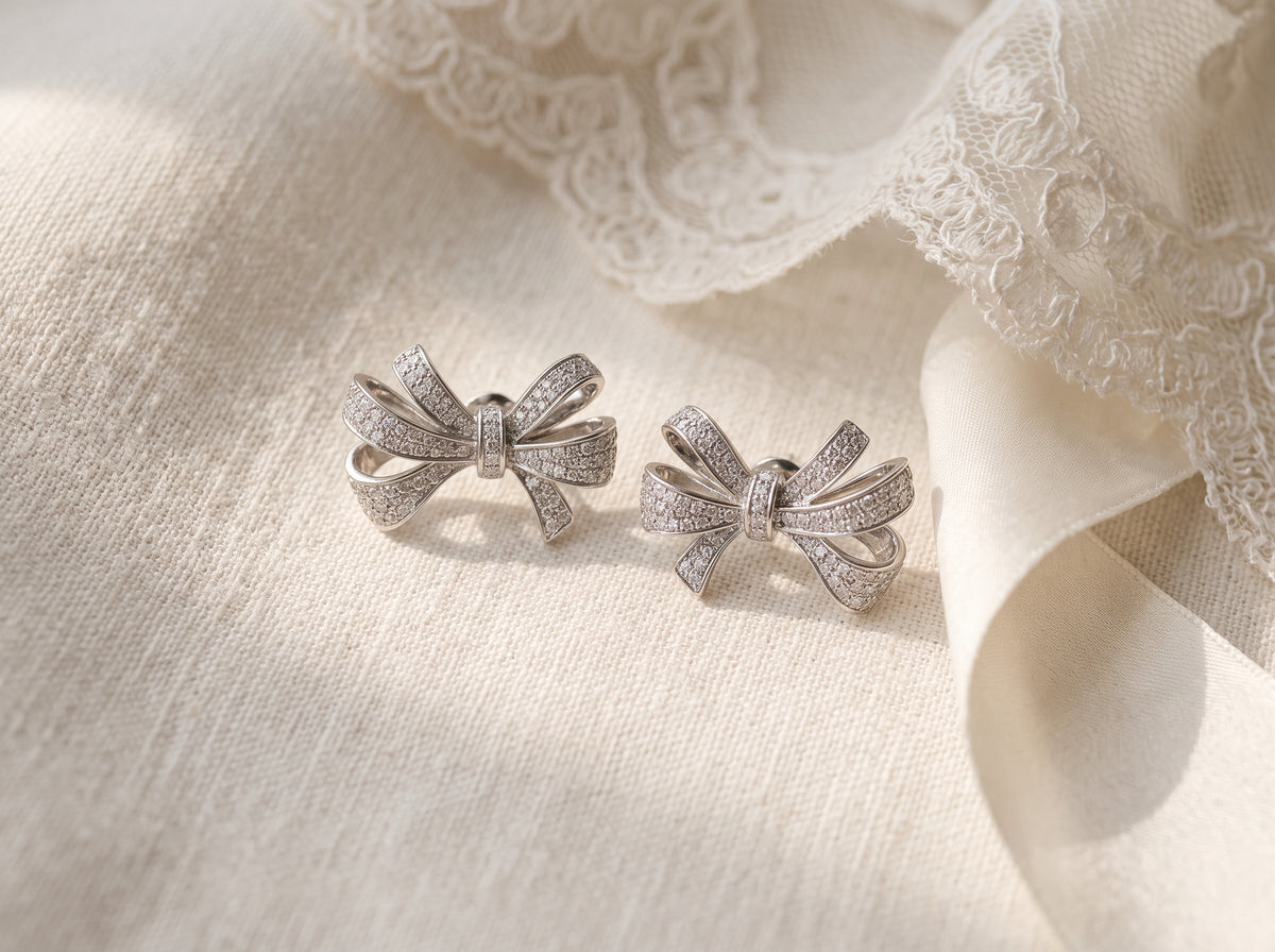 Ribbon Bow Earrings