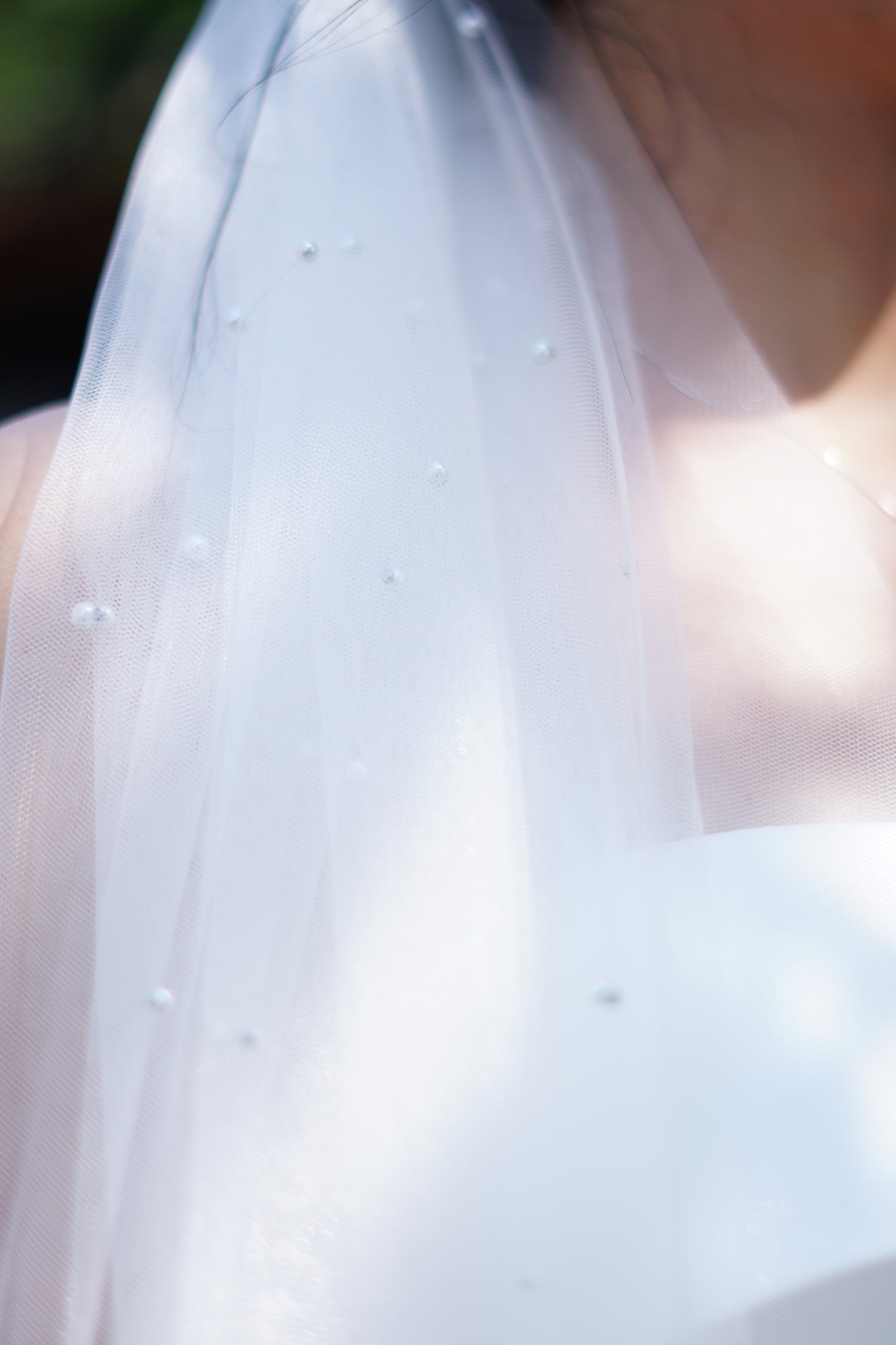 Pearl Bridal Wedding Veil | Elegant Veil with Pearls