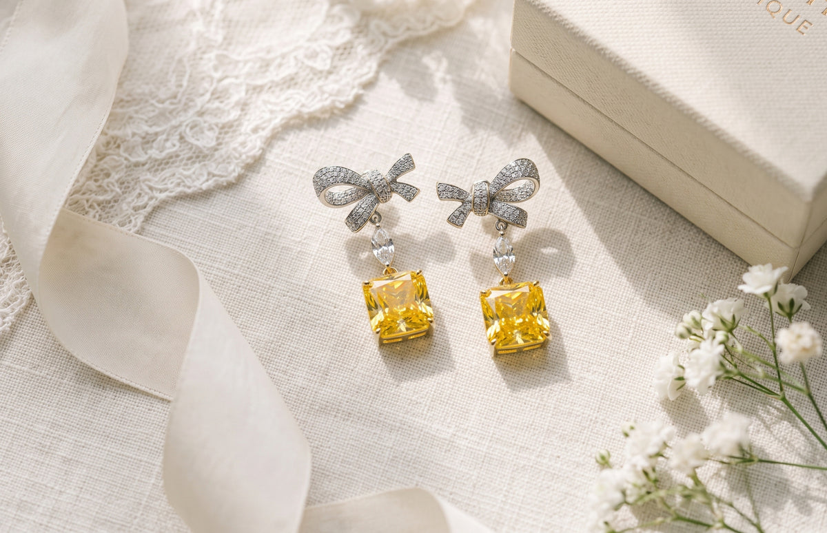 Soleil Vivid Yellow Bow Drops
