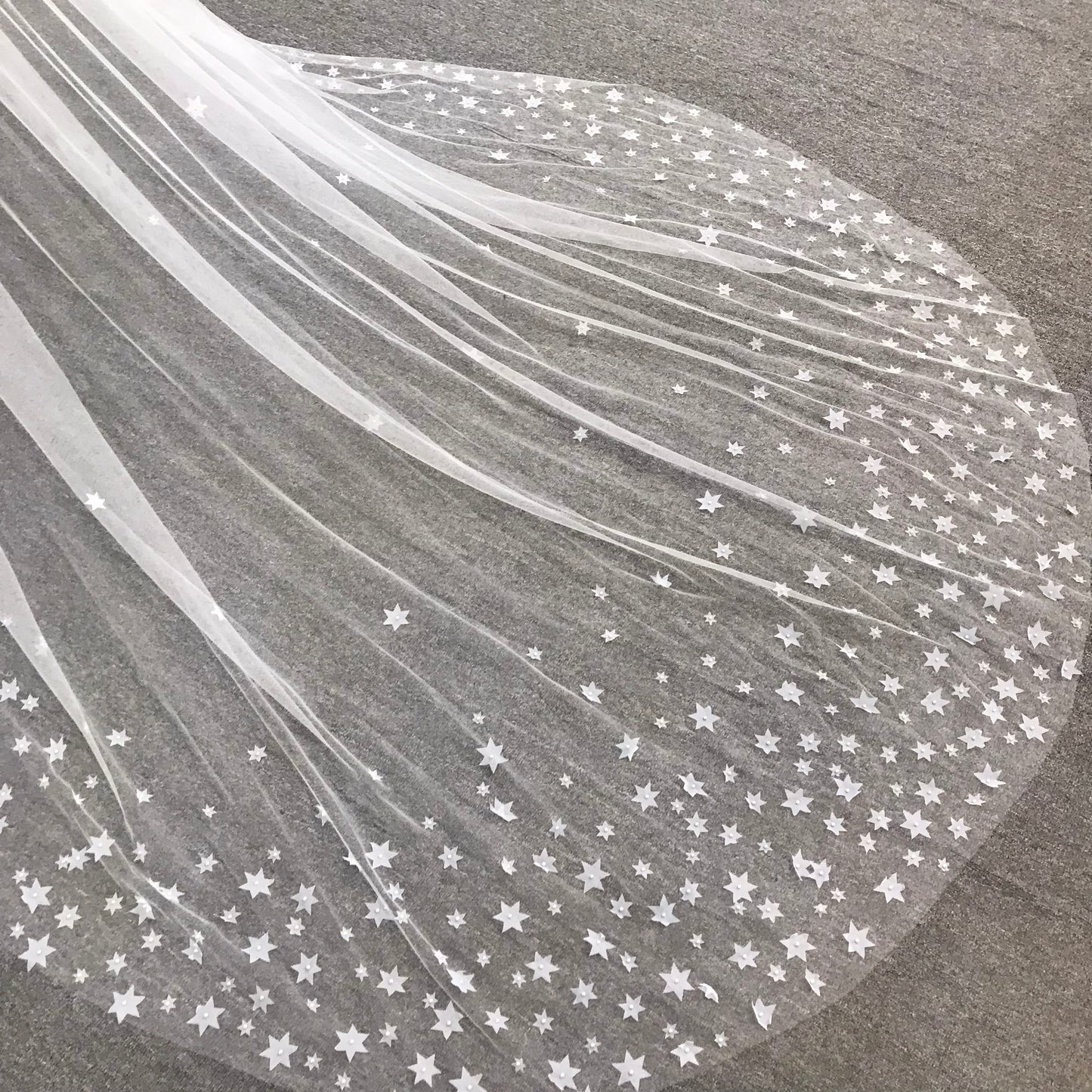 Starry Wedding Veil | Celestial Bridal Veil with Star Accents